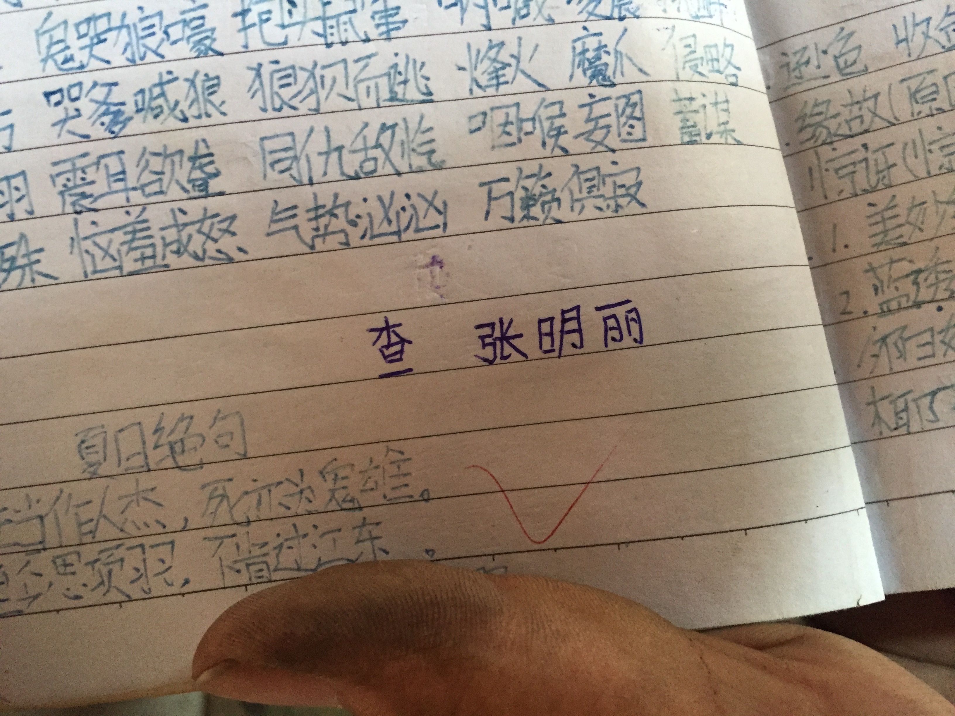 语文作业第一页